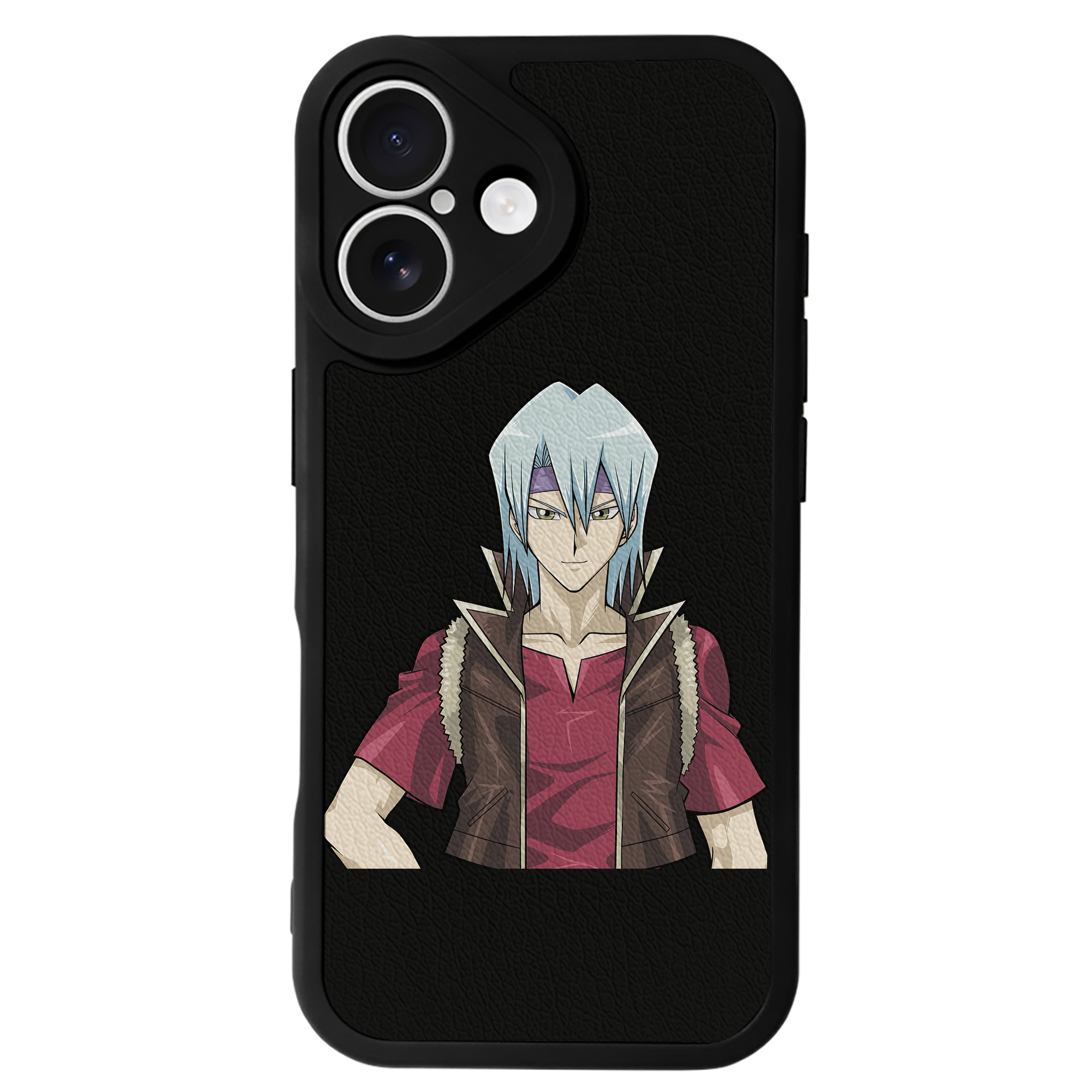 （画像用） 遊☆戯☆王 Yu-Gi-Oh! 【iPhone 16シリーズ対応】シリコンスマホケース（レザー調） 材質：シリコン